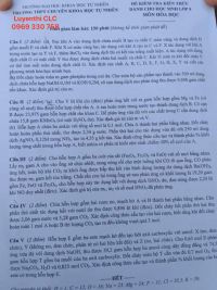 Đề thi và đáp án chi tiết môn Hoá - thi thử trường THPT chuyên ĐHKHTN Hà Nội, ngày thi 20 và 21/6/2020