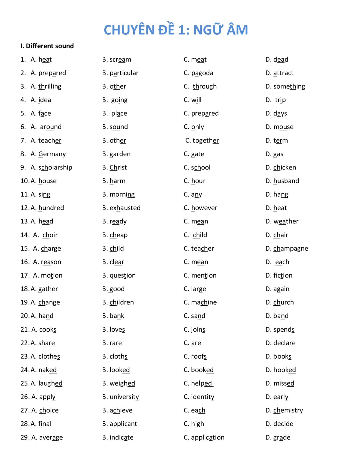 16 chuy&ecirc;n đề &ocirc;n thi v&agrave;o lớp 10 m&ocirc;n Tiếng Anh