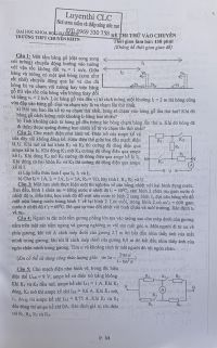 Một số đề thi thử vào chuyên môn Vật Lí Trường THPT CHUYÊN KHTN
