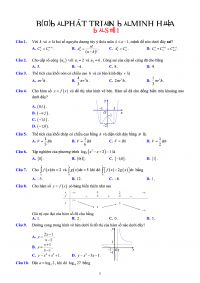 20 đề To&aacute;n v&agrave; đ&aacute;p &aacute;n ph&aacute;t triển đề minh họa k&igrave; thi tốt nghiệp THPT 2020
