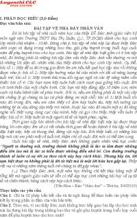 Đề thi tuyển sinh v&agrave;o lớp 10 m&ocirc;n Ngữ Văn năm 2019 B&agrave; Rịa Vũng T&agrave;u