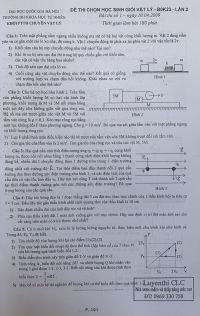 Đề thi chọn HSG môn Vật Lí - lần 2 Trường Đại học KHTN năm 2009