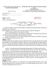 Đề thi thử vào lớp 10 môn Hóa Học lần 2 THPT CHUYÊN Trường Đại học Sư phạm Hà Nội năm 2021