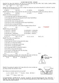 Tuyển tập đề luyện thi đại học môn Hóa Học