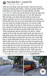 Những suy nghĩ, nhận x&eacute;t  của c&aacute;c anh chị phụ huynh v&agrave; c&aacute;c em học sinh
