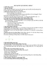 Một số b&agrave;i tập &ocirc;n tập to&aacute;n h&igrave;nh lớp 7