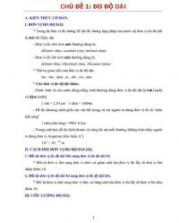 VẬT L&Iacute; 6: CHỦ ĐỀ ĐO ĐỘ D&Agrave;I