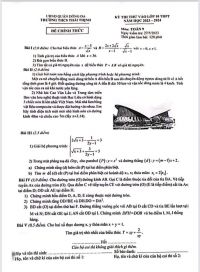 Đề thi thử vào lớp 10 THPT môn Toán Trường THCS Thái Thịnh, quận Đống Đa, Hà Nội năm 2023