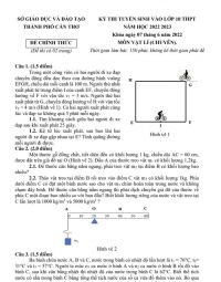 Đề thi tuyển sinh vào lớp 10 THPT môn Vật Lí Chuyên tại Cần Thơ năm 2022