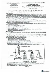 Đề thi tuyển sinh v&agrave;o 10 m&ocirc;n H&oacute;a (chuy&ecirc;n) - Sở Ki&ecirc;n Giang năm 2025