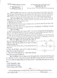 Đề thi chọn HSG môn Vật Lí lớp 9 huyện Thanh Chương tỉnh Nghệ An năm 2023