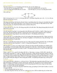 Đề thi chọn HSG và đáp án môn Hoa Học huyện Đức Trọng, tỉnh Lâm Đồng năm 2022
