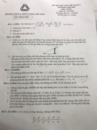 Đề thi thử vào lớp 10 môn Toán lần 2, Trường THCS &amp; THPT Lương Thế Vinh năm 2022