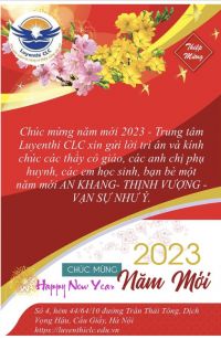 THƯ CHÚC TẾT - XUÂN QUÝ MÃO 2023