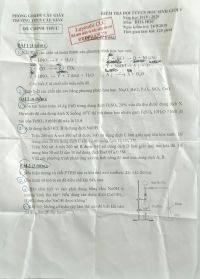 Đề kiểm tra đội tuyển HSG m&ocirc;n H&oacute;a Học 9 Trường THCS Cầu Giấy năm 2019