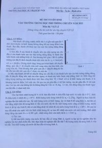 Đề thi tuyển sinh vào lớp 10 môn Vật Lý Trường THPT CHUYÊN Đại học Sư phạm Hà Nội năm 2022