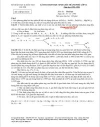 Tuyển tập các đề thi Hóa Học tại Hà Nội